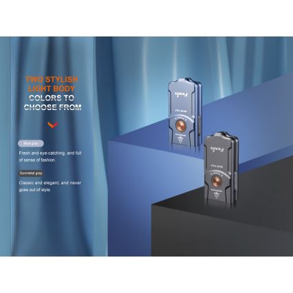 Fenix E03RV20BLU - LED punjiva baterijska lampa LED/USB IP66 500 lm 30 h