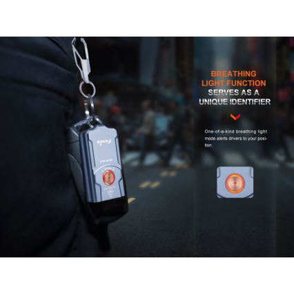 Fenix E03RV20GREY - LED punjiva baterijska lampa LED/USB IP66 500 Im 30 h 400 mAh