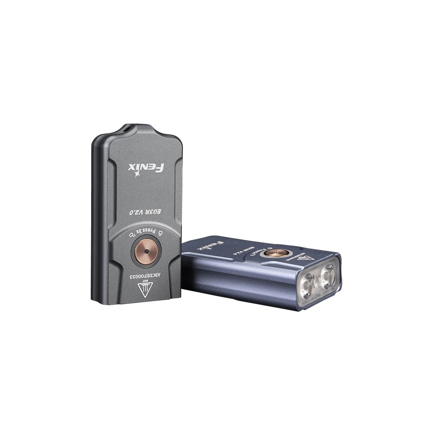Fenix E03RV20GREY - LED punjiva baterijska lampa LED/USB IP66 500 Im 30 h 400 mAh