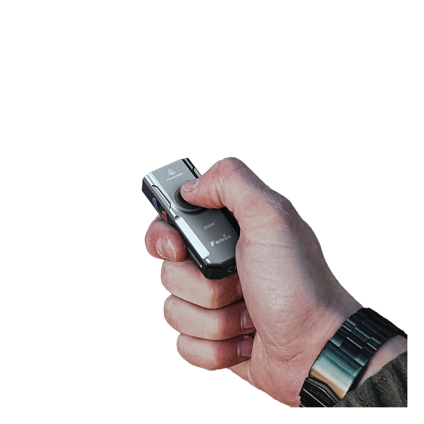 Fenix E06RGRY - LED Prigušiva punjiva baterijska lampa LED/USB IP66 700 Im 60 h sivo