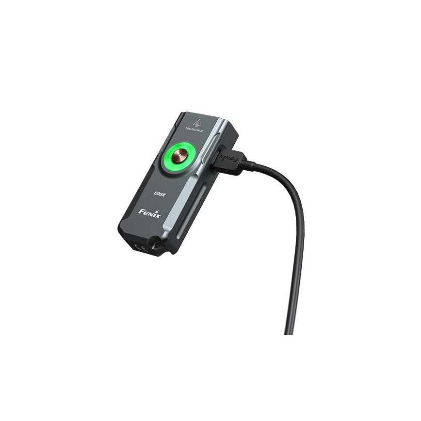Fenix E06RGRY - LED Prigušiva punjiva baterijska lampa LED/USB IP66 700 Im 60 h sivo
