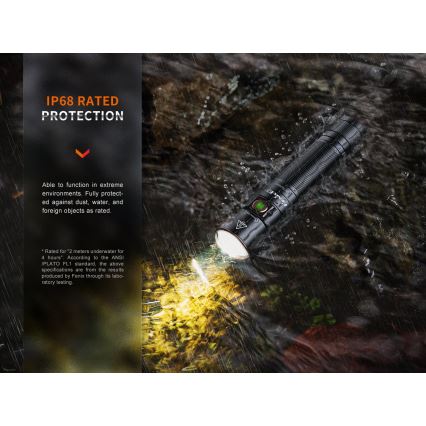 Fenix E35RSETAODS - LED Prigušiva punjiva baterijska lampa LED/USB IP68 3100 lm 69 h + difuzor 26,5mm