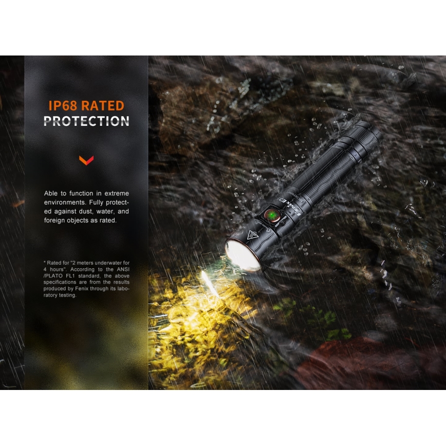 Fenix E35RSETAODS - LED Prigušiva punjiva baterijska lampa LED/USB IP68 3100 lm 69 h + difuzor 26,5mm