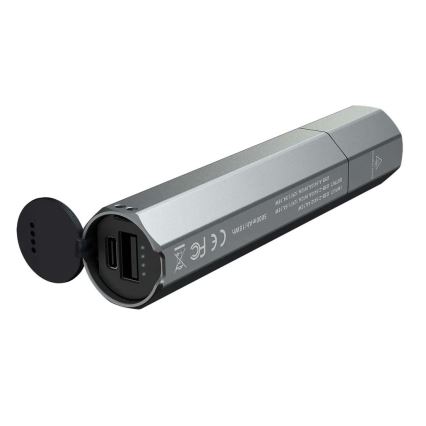 Fenix ECPBLCK - LED punjiva baterijska lampa sa powerbankom USB IP68 1600 Im 504 h 5000 mAh crno