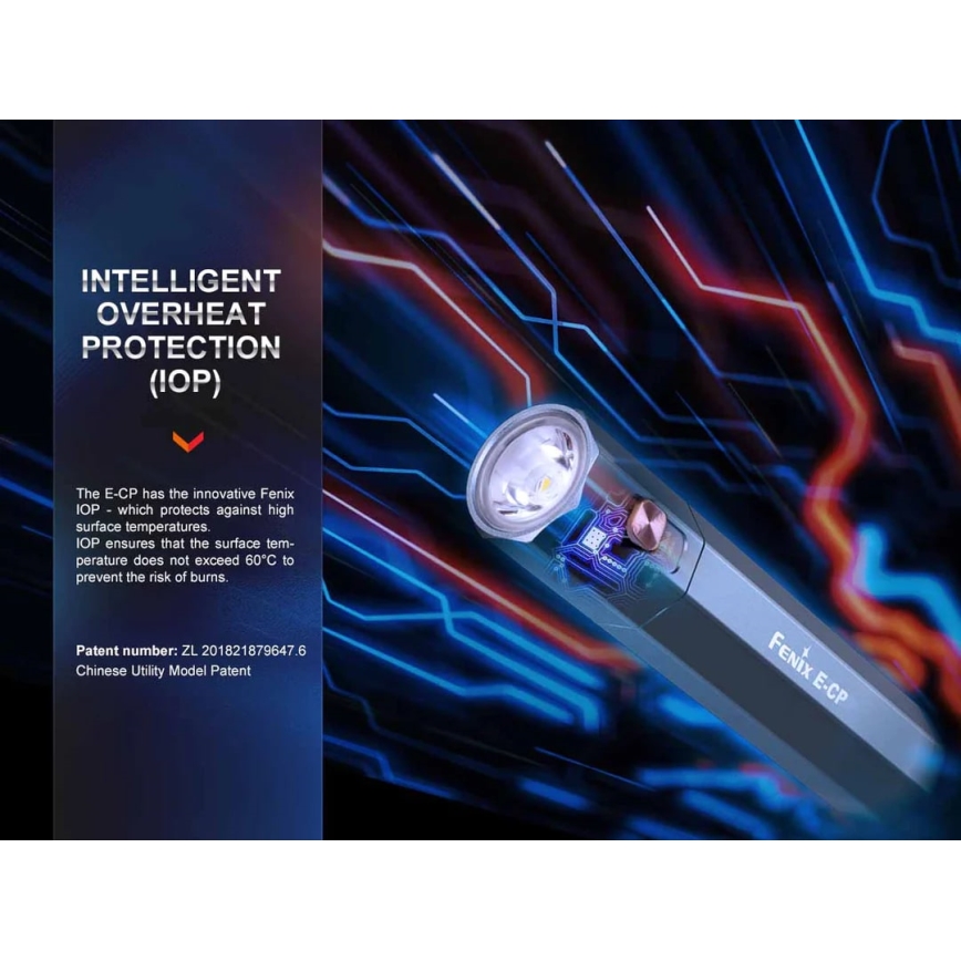 Fenix ECPBLCK - LED punjiva baterijska lampa sa powerbankom USB IP68 1600 Im 504 h 5000 mAh crno