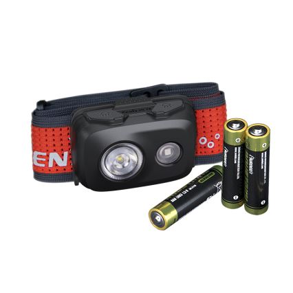 Fenix HL16V2BLK - LED Čeona lampa LED/3xAAA IP66 450 lm 200 h crno/narandžasta