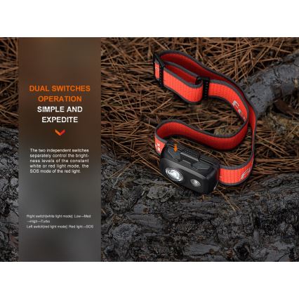 Fenix HL16V2GRN - LED čelovka LED/3xAAA IP66 450 lm 200 h zelena