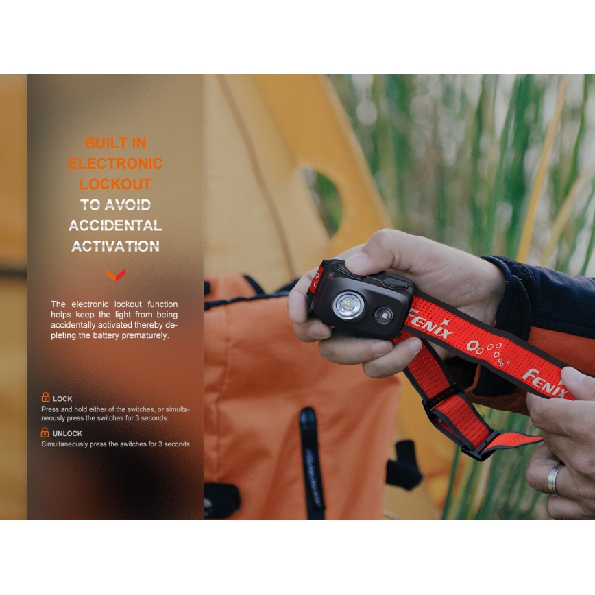 Fenix HL16V2GRN - LED čelovka LED/3xAAA IP66 450 lm 200 h zelena