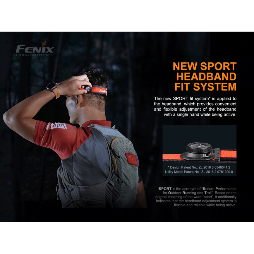 Fenix HL18RTRAIL - LED Punjiva čeona svjetiljka LED/3xAAA IP66 500 lm 300 h