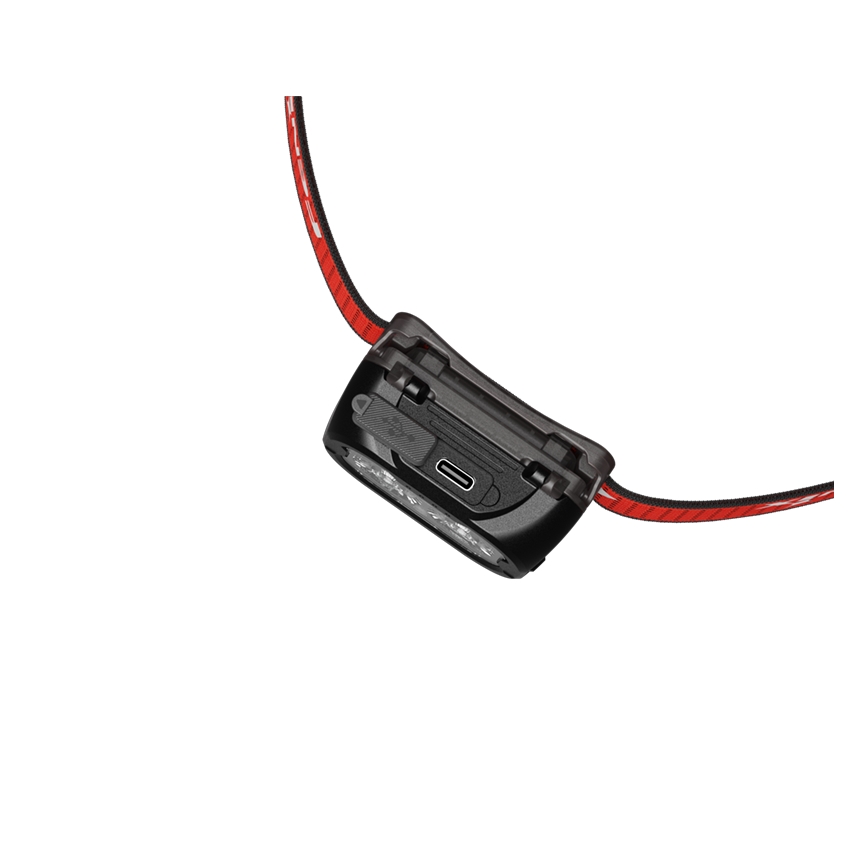 Fenix HL18RTV20BLC - LED Prigušiva punjiva čeona lampa LED/USB IP66 800 lm 160 h crno/narandžasta