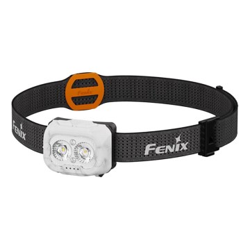 Fenix HL18RTV20WHT - LED Prigušiva punjiva čeona lampa LED/USB IP66 800 Im 160 h bela/crno