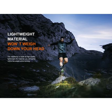 Fenix HL18RTV20WHT - prigušiva punjiva LED čelovka LED/USB IP66 800 lm 160 h bela/crna