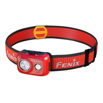Fenix HL32RTRED - LED Punjiva čeona lampa LED/USB IP66 800 lm 300 h crveno/narandžasta
