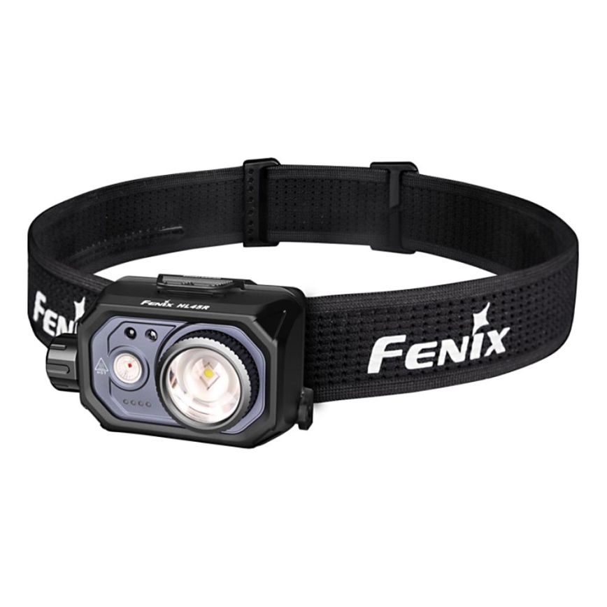 Fenix HL45R - LED Prigušiva punjiva fokusirajuća čeona lampa LED/USB IP66 1000 Im 240 h crno