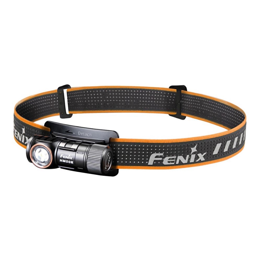 Fenix HM50RV20 - LED Punjiva čeona lampa 3xLED/USB/1xCR123A IP68 700 Im 120 h 700 mAh