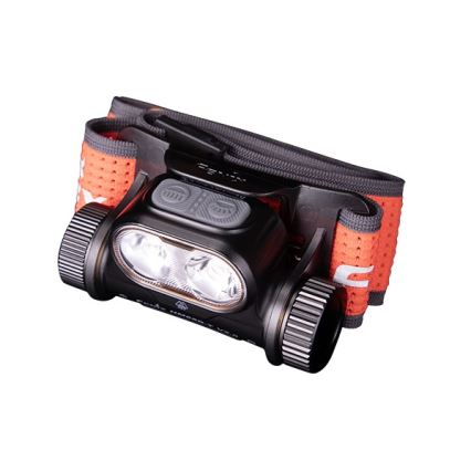 Fenix HM65RTV20BLC- LED Prigušiva punjiva čeona lampa LED/USB IP68 crno/narandžasta