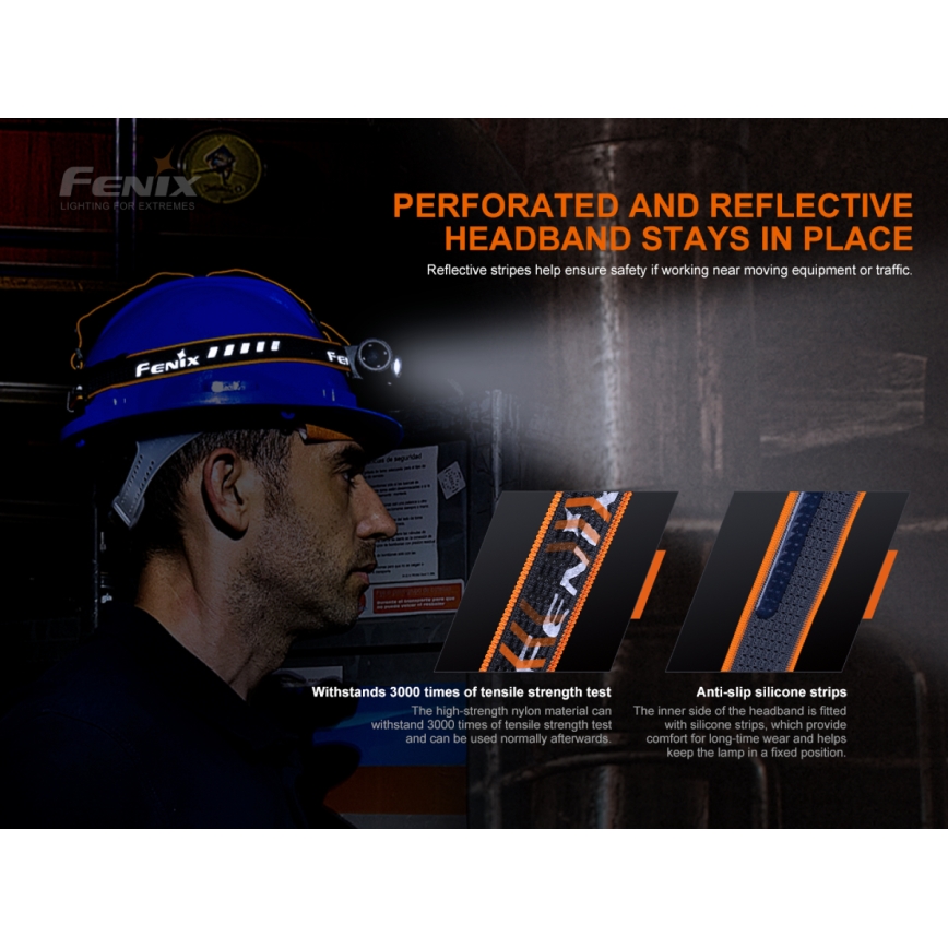 Fenix HM70R - LED Punjiva čeona lampa 4xLED/1x21700 IP68 1600 Im 800 h 5000 mAh