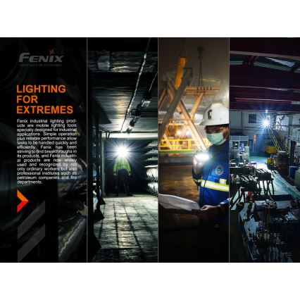 Fenix HM70R - LED Punjiva čeona lampa 4xLED/1x21700 IP68 1600 Im 800 h 5000 mAh
