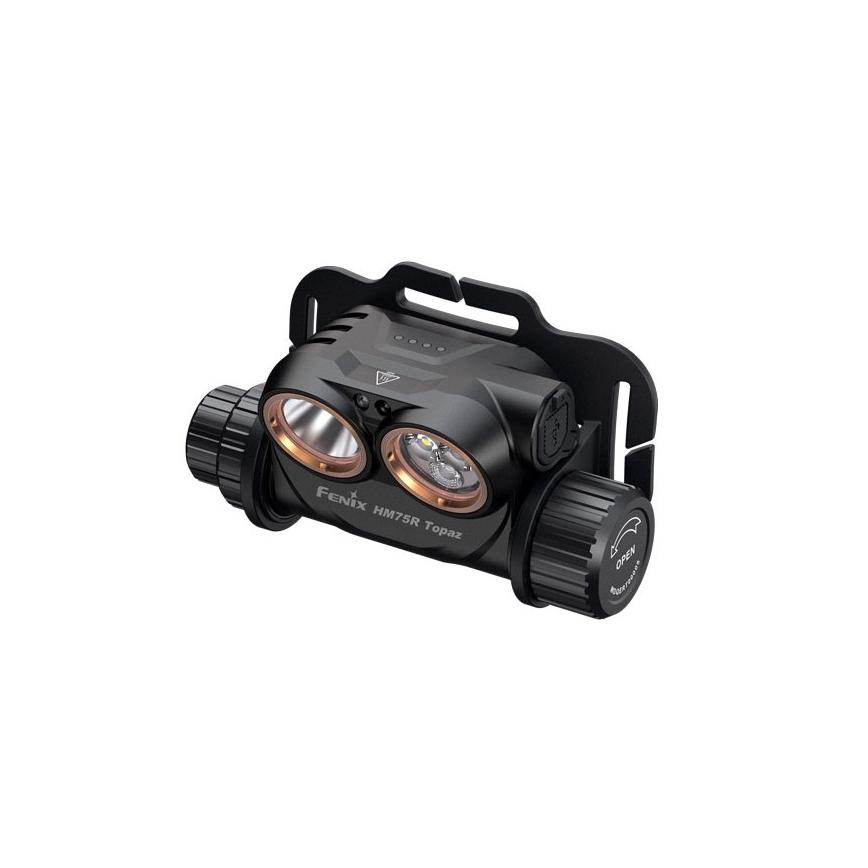 Fenix HM75RTOPAZ - LED Prigušiva punjiva čeona lampa LED/USB IP68 1600 Im 210 h 4000 mAh