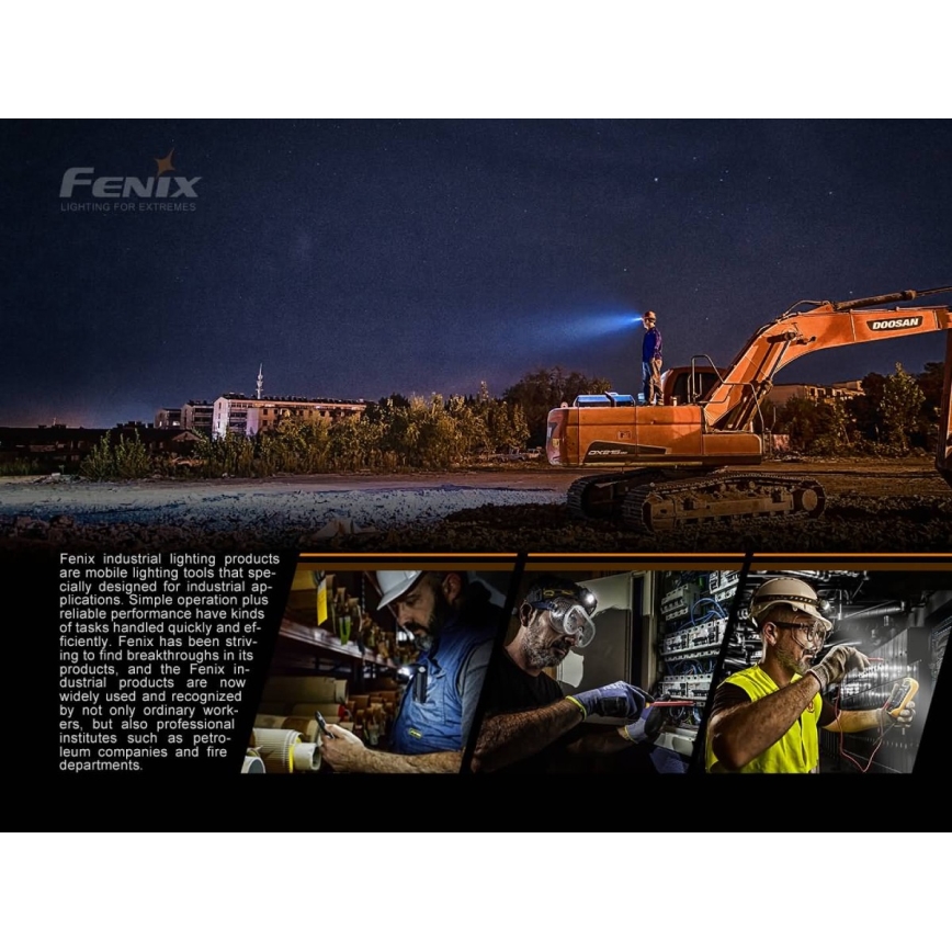 Fenix HP25RV20 - LED Prigušiva punjiva čeona svjetiljka 3xLED/1x21700 IP66 1600 lm 800 h