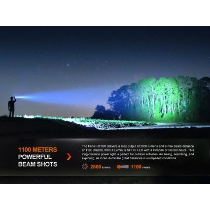 Fenix HT18R - LED Prigušiva punjiva baterijska lampa LED/1x21700 IP68 2800 lm 42 h