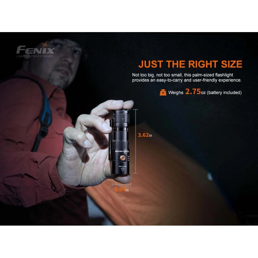 Fenix PD25R - LED punjiva baterijska lampa LED/1xCR123A IP68 800 Im 70 h