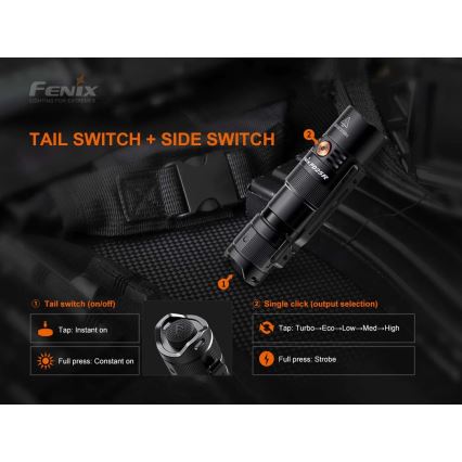 Fenix PD25R - LED punjiva baterijska lampa LED/1xCR123A IP68 800 Im 70 h