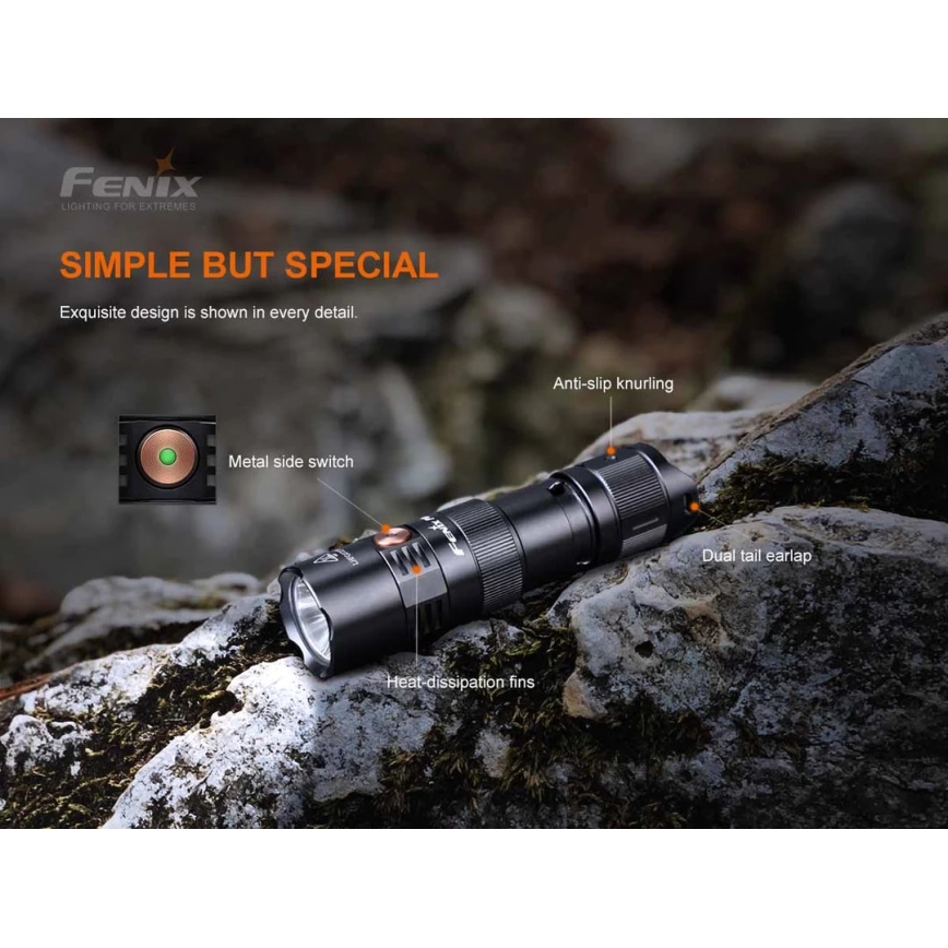 Fenix PD25R - LED punjiva baterijska lampa LED/1xCR123A IP68 800 Im 70 h