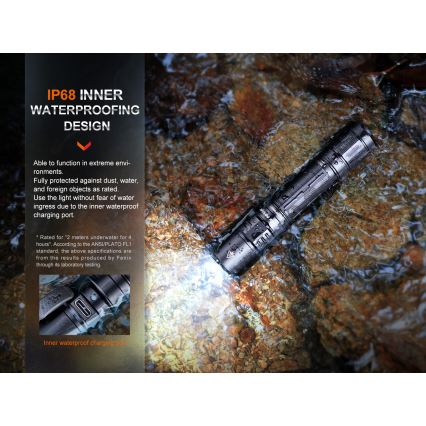 Fenix PD35R - LED punjiva baterijska lampa LED/USB IP68 1700 Im 100 h