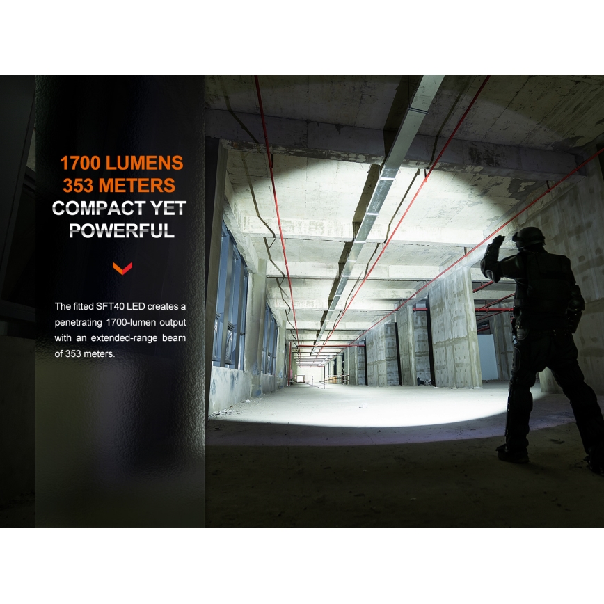 Fenix PD35R - LED punjiva baterijska lampa LED/USB IP68 1700 Im 100 h