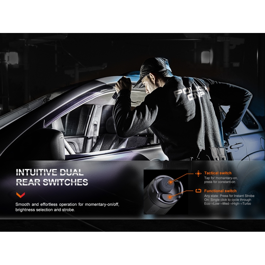 Fenix PD35R - LED punjiva baterijska lampa LED/USB IP68 1700 Im 100 h