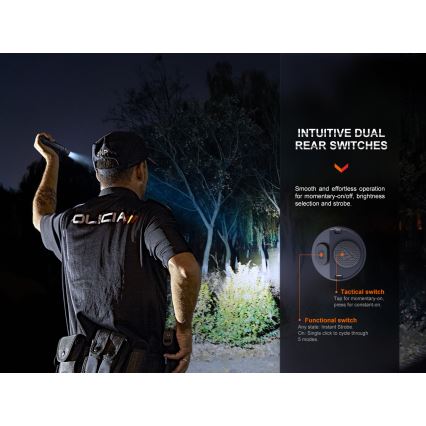 Fenix PD36RPRO - LED Taktička punjiva baterijska lampa LED/USB IP68 2800 Im 42 h