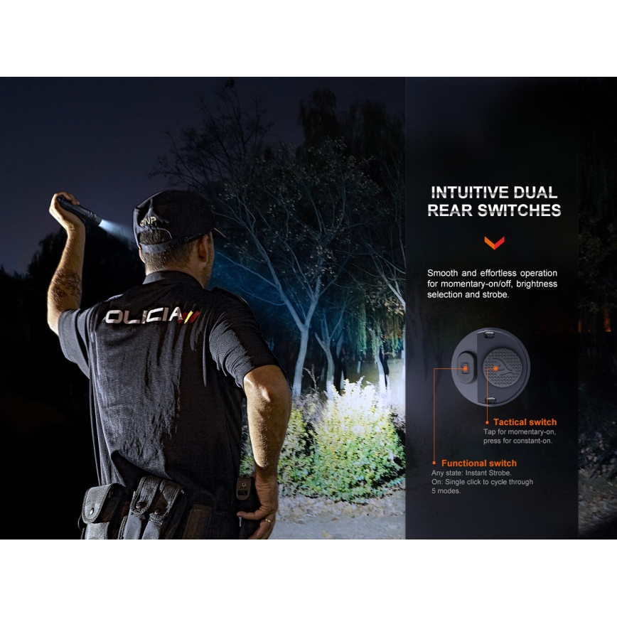 Fenix PD36RPRO - LED Taktička punjiva baterijska lampa LED/USB IP68 2800 Im 42 h