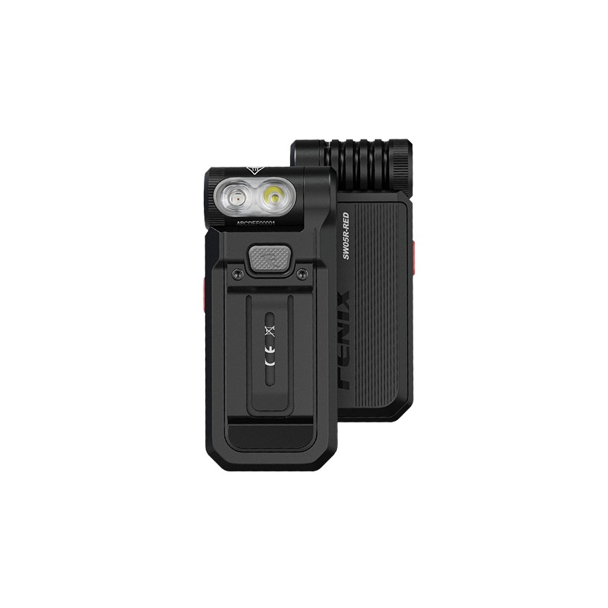 Fenix SW05RREDBLC - LED Prigušiva punjiva baterijska lampa LED/USB IPX6 150 Im 49 h crno