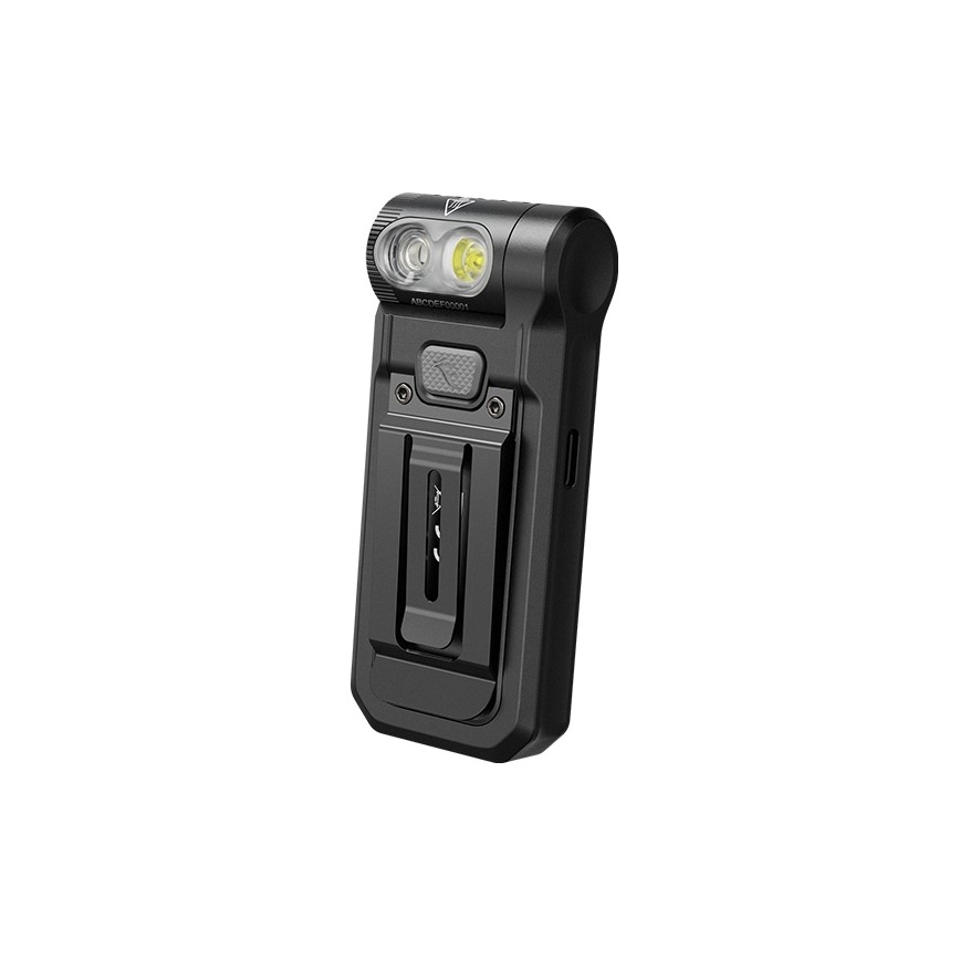 Fenix SW05RREDBLC - LED Prigušiva punjiva baterijska lampa LED/USB IPX6 150 Im 49 h crno