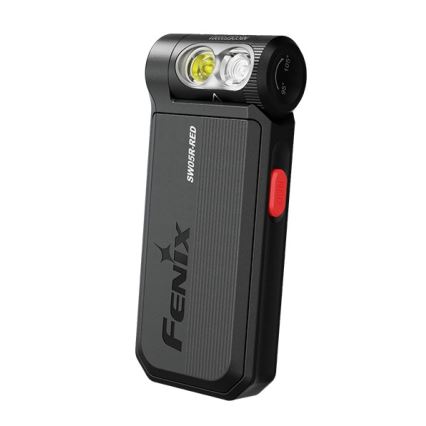 Fenix SW05RREDBLC - LED Prigušiva punjiva baterijska lampa LED/USB IPX6 150 Im 49 h crno