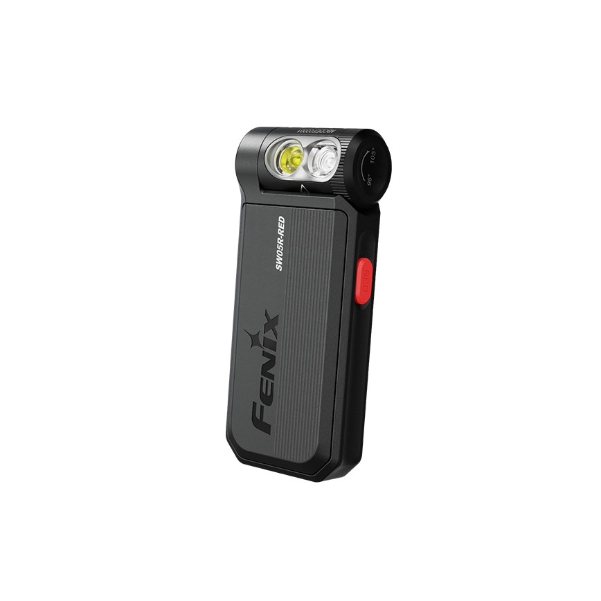Fenix SW05RREDBLC - LED Prigušiva punjiva baterijska lampa LED/USB IPX6 150 Im 49 h crno