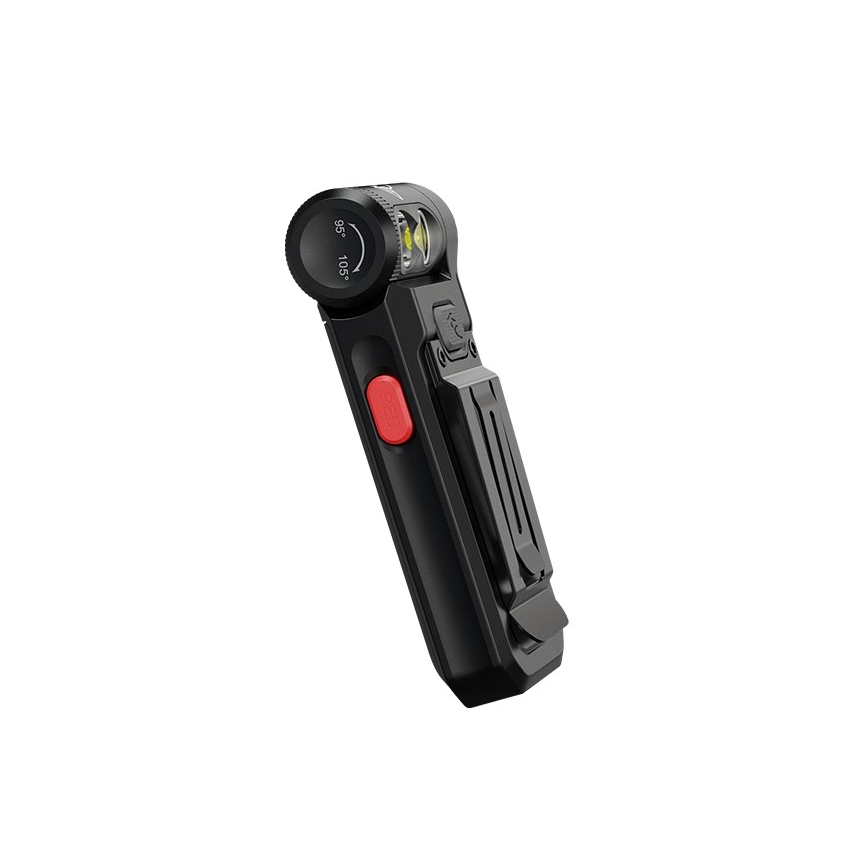 Fenix SW05RREDBLC - LED Prigušiva punjiva baterijska lampa LED/USB IPX6 150 Im 49 h crno