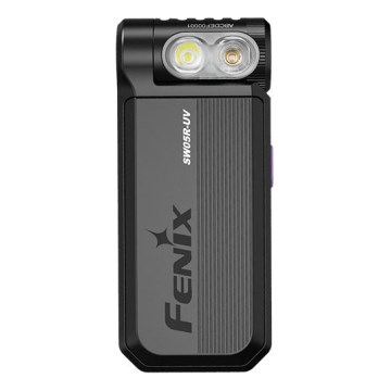 Fenix SW05RUVBLC - LED Prigušiva punjiva baterijska lampa LED/USB IPX6 150 Im 49 h crno