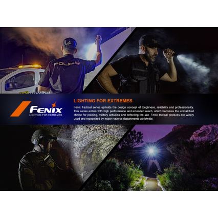 Fenix SW05RUVBLC - LED Prigušiva punjiva baterijska lampa LED/USB IPX6 150 Im 49 h crno