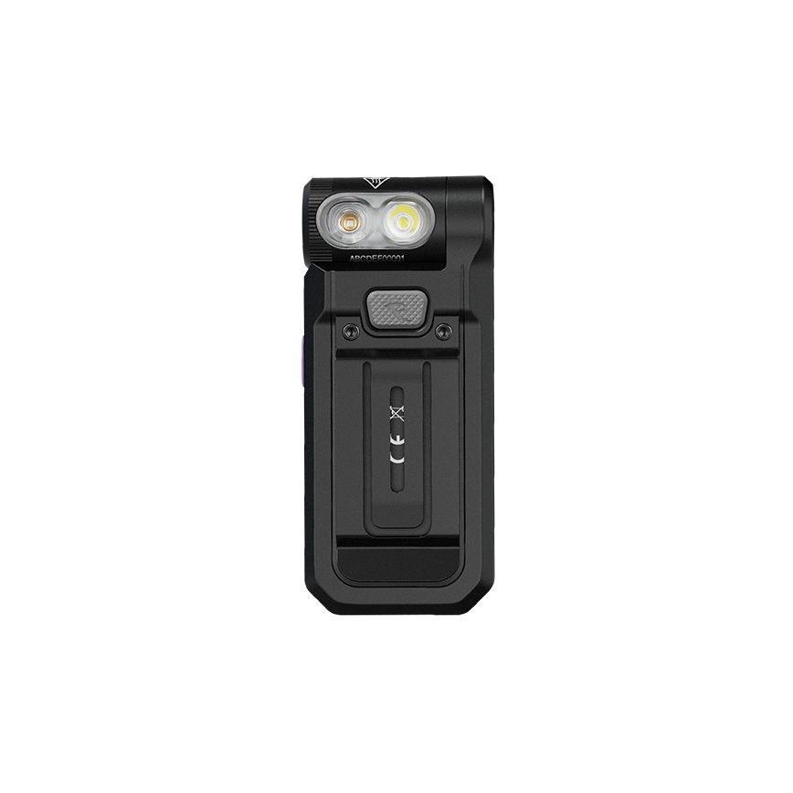 Fenix SW05RUVBLC - LED Prigušiva punjiva baterijska lampa LED/USB IPX6 150 Im 49 h crno