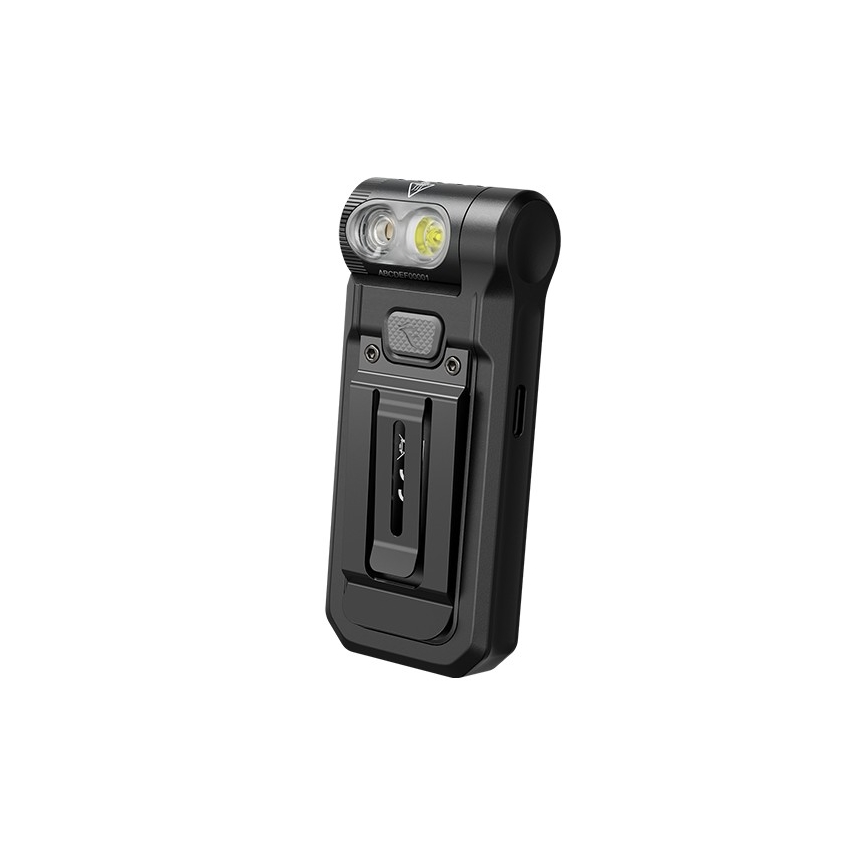 Fenix SW05RUVBLC - LED Prigušiva punjiva baterijska lampa LED/USB IPX6 150 Im 49 h crno