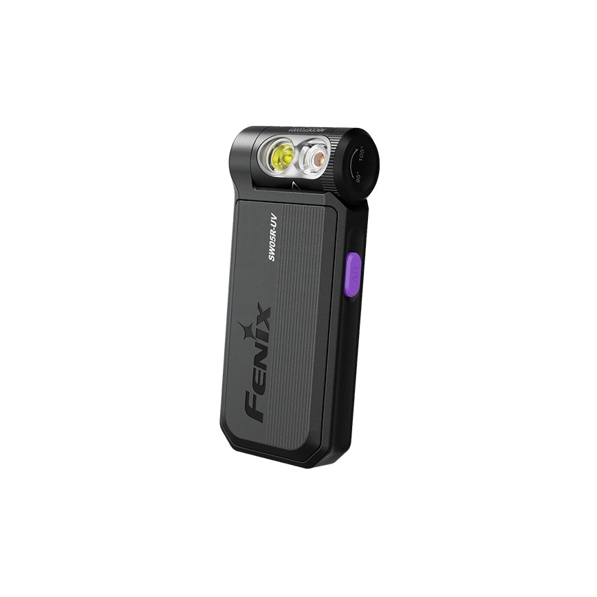 Fenix SW05RUVBLC - LED Prigušiva punjiva baterijska lampa LED/USB IPX6 150 Im 49 h crno