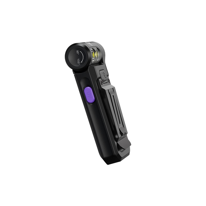 Fenix SW05RUVBLC - LED Prigušiva punjiva baterijska lampa LED/USB IPX6 150 Im 49 h crno