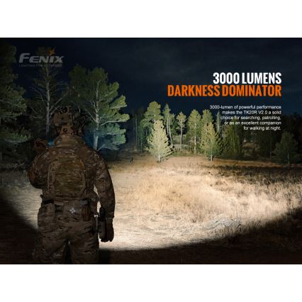 Fenix TK20RV20 - LED Taktička punjiva baterijska svjetiljka LED/USB IP68 3000 lm 48 h