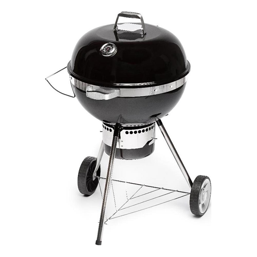 Fieldmann - Roštilj na drveni ugalj crna/hrom