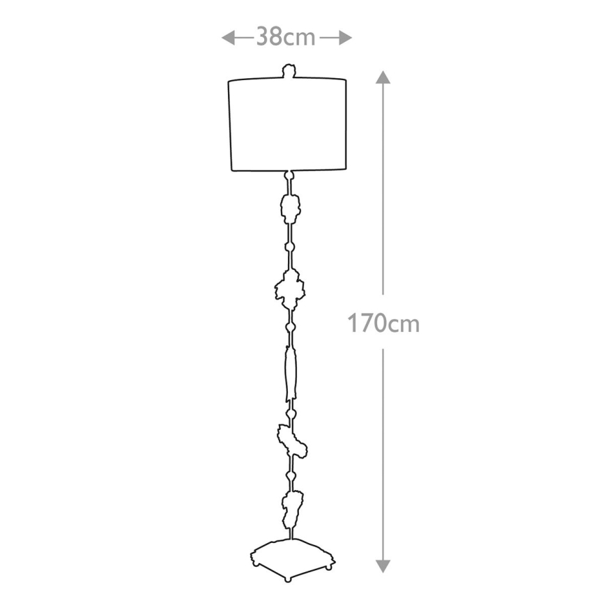 Flambeau - Podna lampa FRAGMENT 1xE27/60W/230V