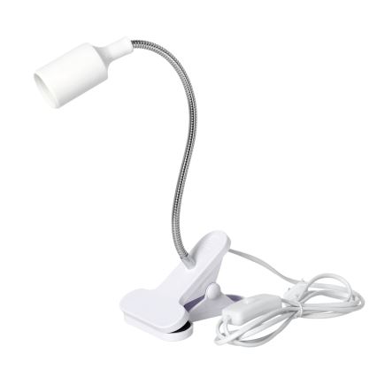 Fleksibilna stona lampa sa štipaljkom CLIP 1xE27/30W/230V bela
