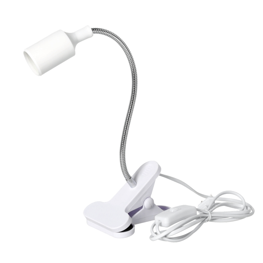 Fleksibilna stona lampa sa štipaljkom CLIP 1xE27/30W/230V bela