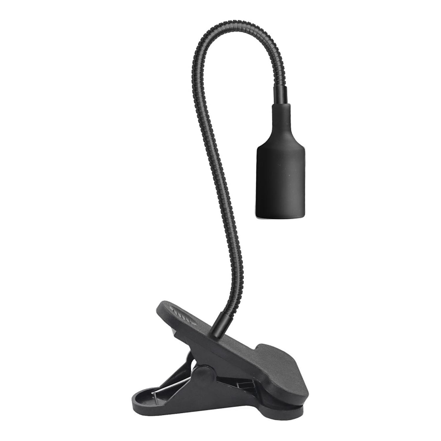 Fleksibilna stona lampa sa štipaljkom CLIP 1xE27/30W/230V crno
